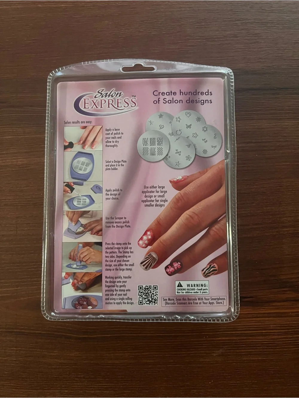 New With Tags Salon Express Nail Art Stamping Kit